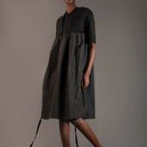 Kate Hewko black Athleisure Hoodie Dress, Women's Large